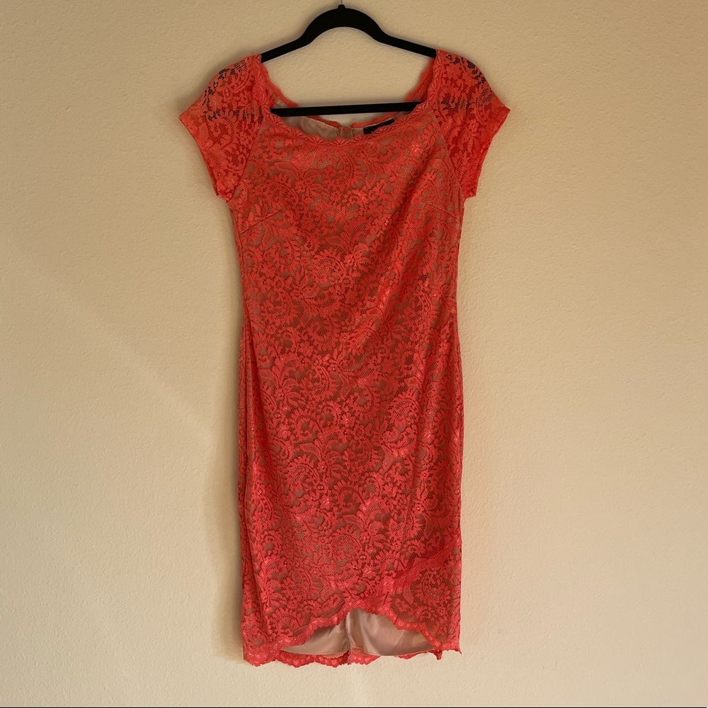 Orange Lace Dress